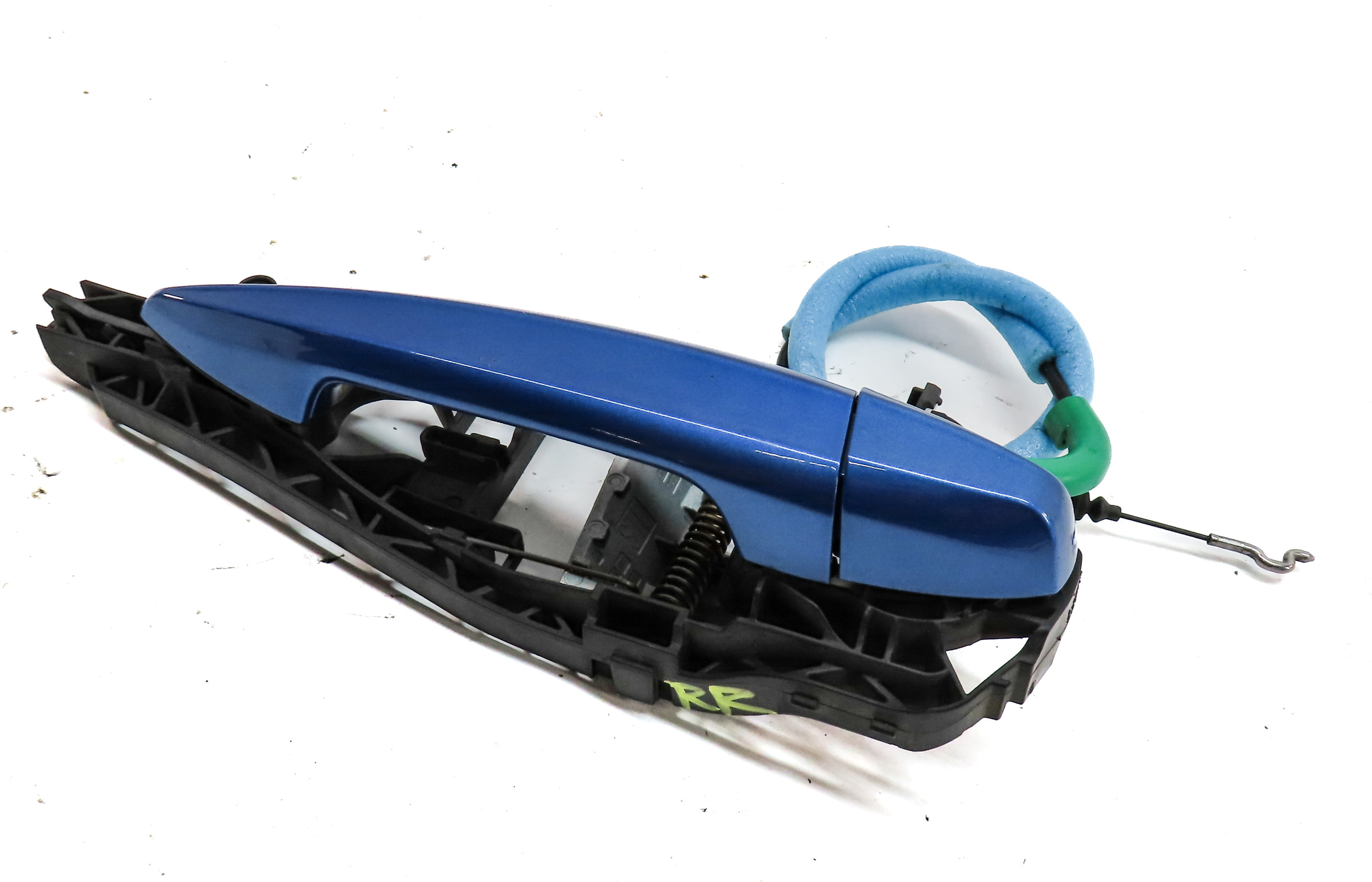 2016-2021 BMW X1 X2 (F39 F48) REAR RIGHT EXTERIOR DOOR HANDLE w/ LIGHT (Blue) — exact item pictured